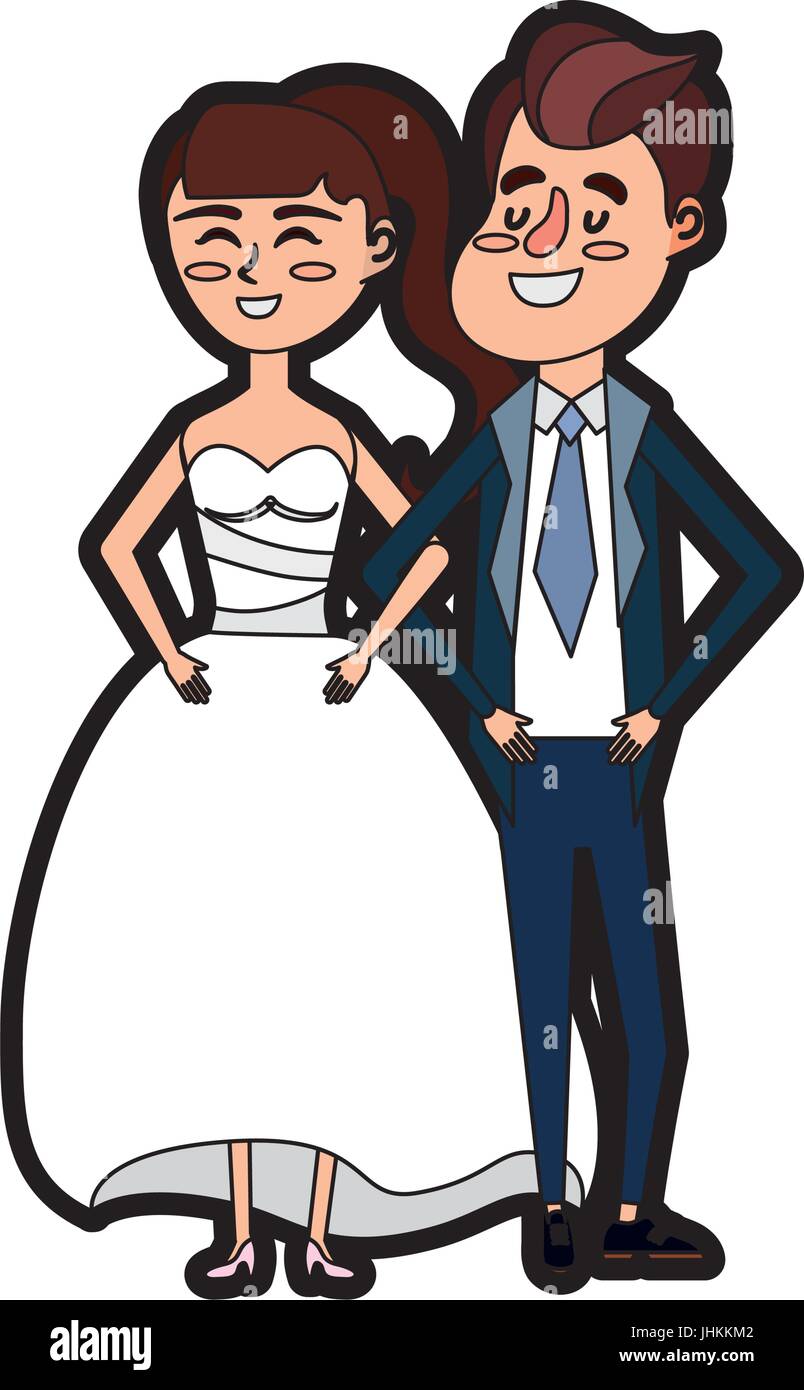 happy couple together and romantic celebration Stock Vector Image & Art ...