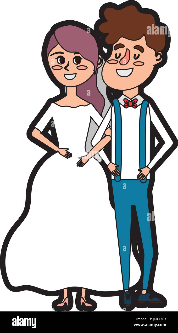 happy couple together and romantic celebration Stock Vector Image & Art ...