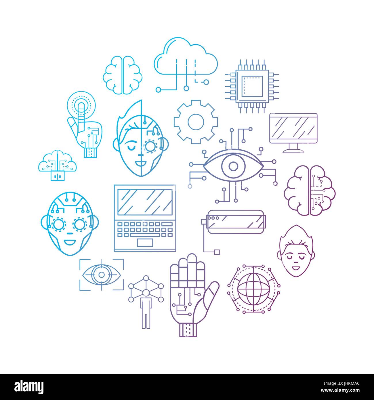 Futures Technology With Cyberspace Connection Background Stock Vector Image Art Alamy