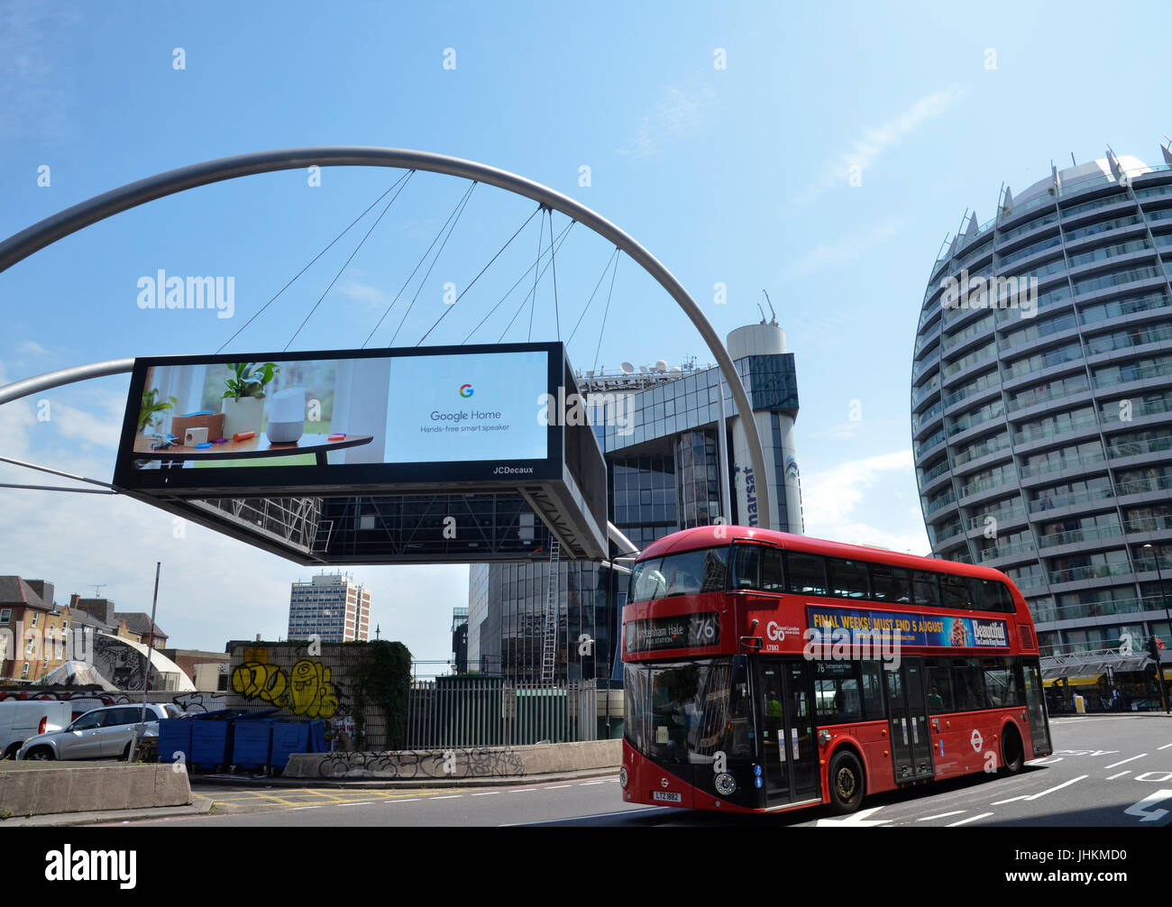 Old Street roundabout in London Stock Photo