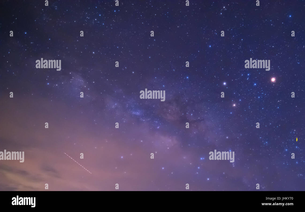 The night sky stars and Milky Way Stock Photo - Alamy