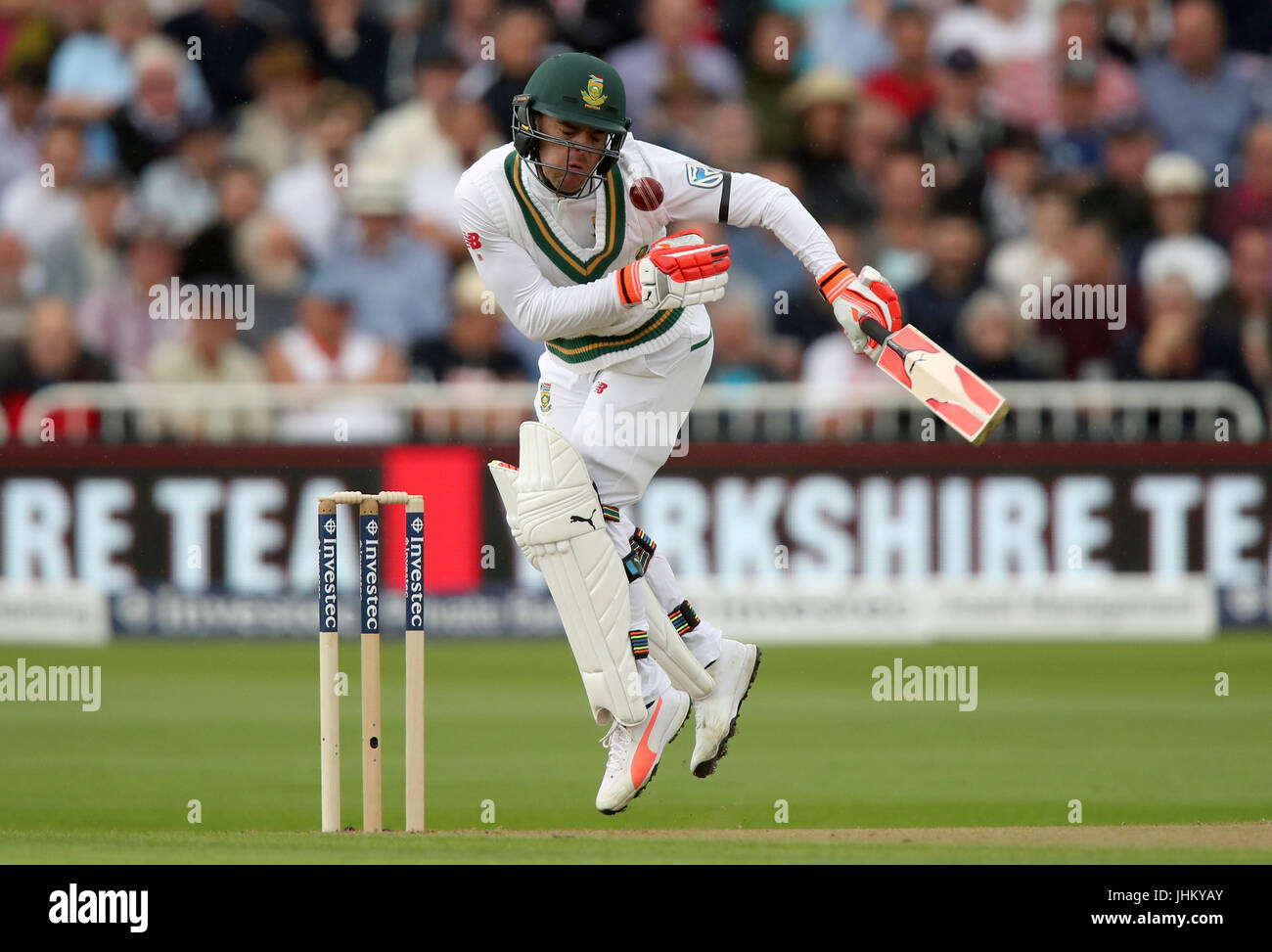 South Africa's Heino Kuhn during day one of the Second Investec Test match at Trent Bridge, Nottingham. Stock Photo