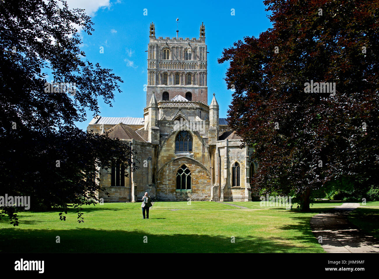Tewkesbury Abbey, Gloucestershire, England UK Stock Photo
