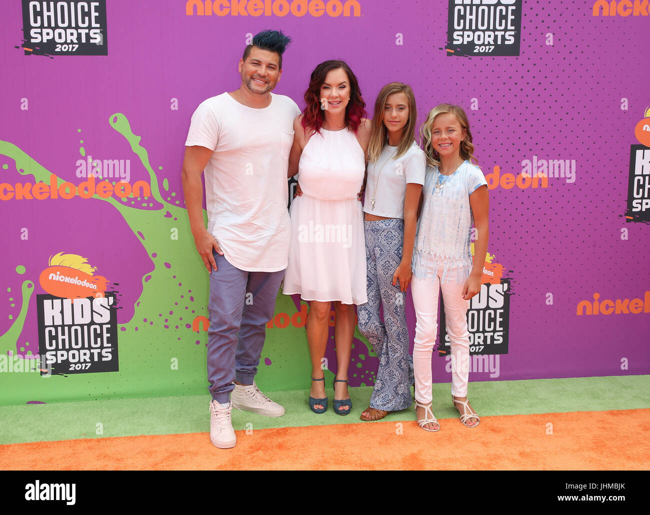 Los Angeles, USA. 13th Jul, 2017. Jesse Vlach, Terra Vlach, Jayla Vlach