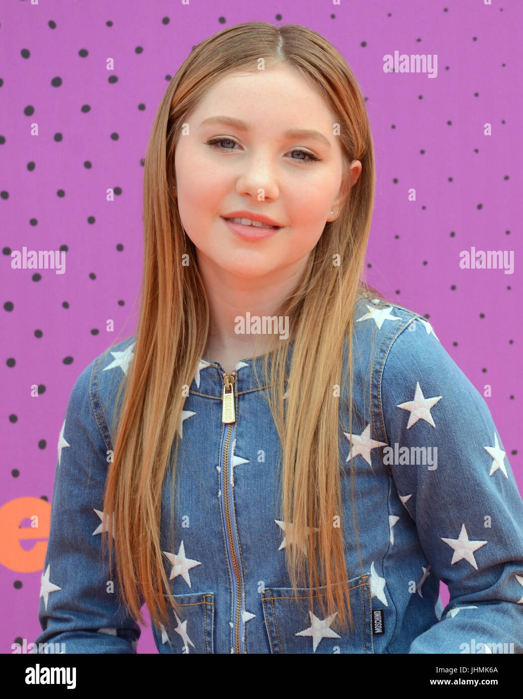 Ella Anderson attends 2017 Nickelodeon Kids' Choice Sports Awards Pauley Pavilion Los Angeles,California July 13,2017. Stock Photo
