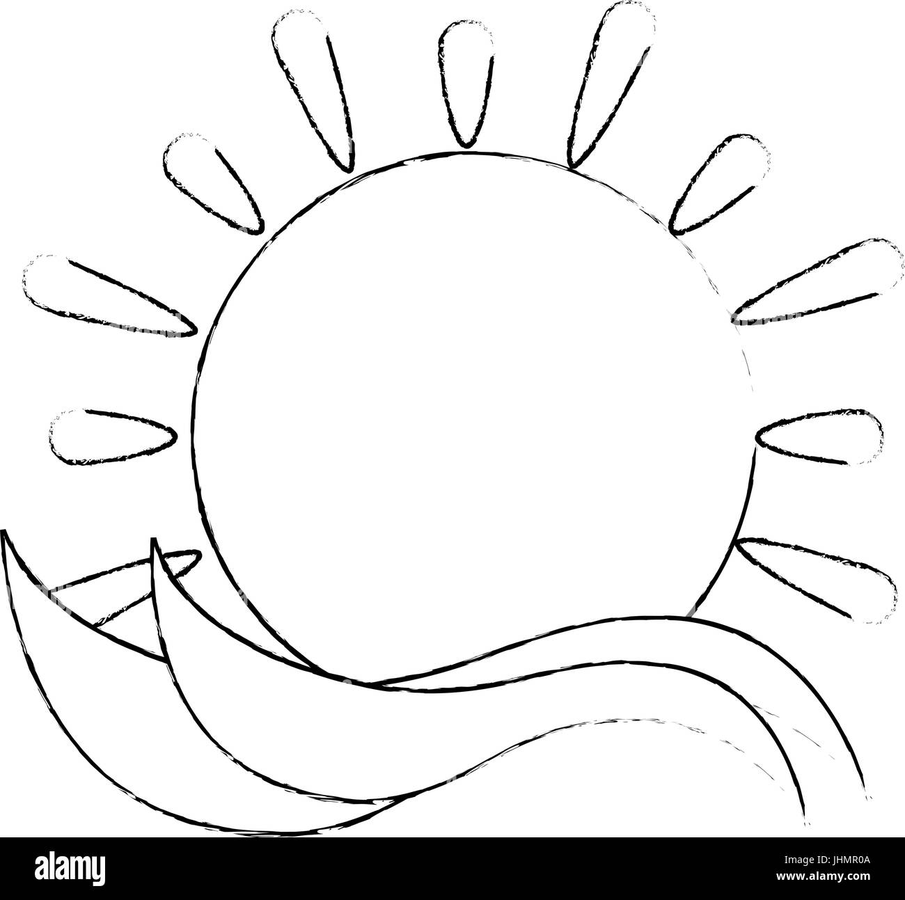 sun icon over white background vector illustration Stock Vector Image ...