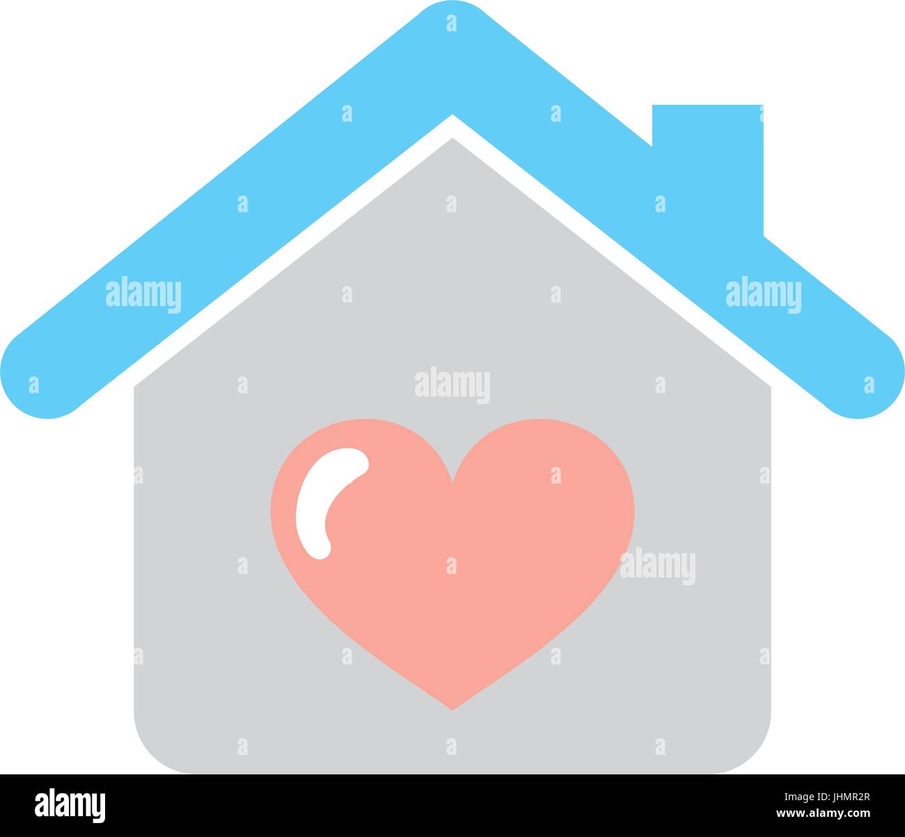 house with heart icon Stock Vector Image & Art Alamy