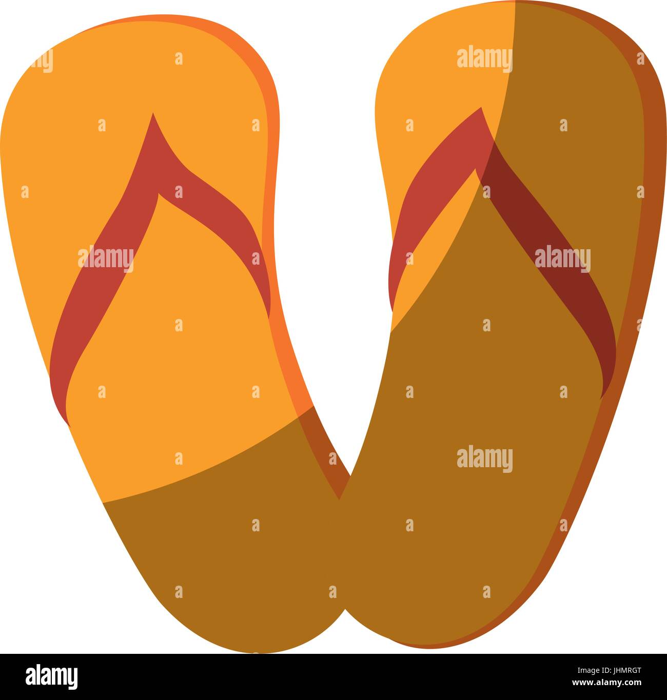 beach sandals icon over white background vector illustration Stock ...