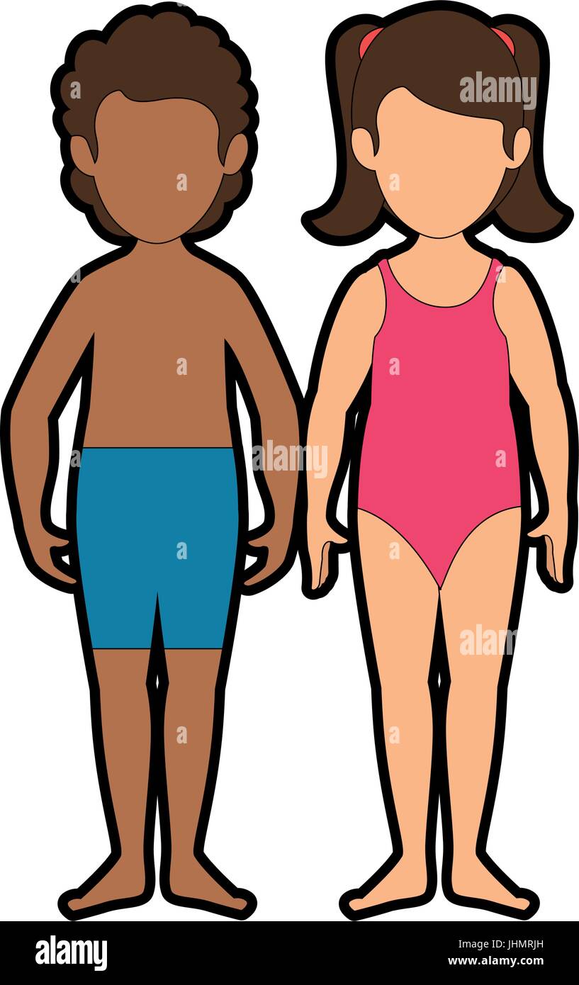 boy wearing girl swimsuit