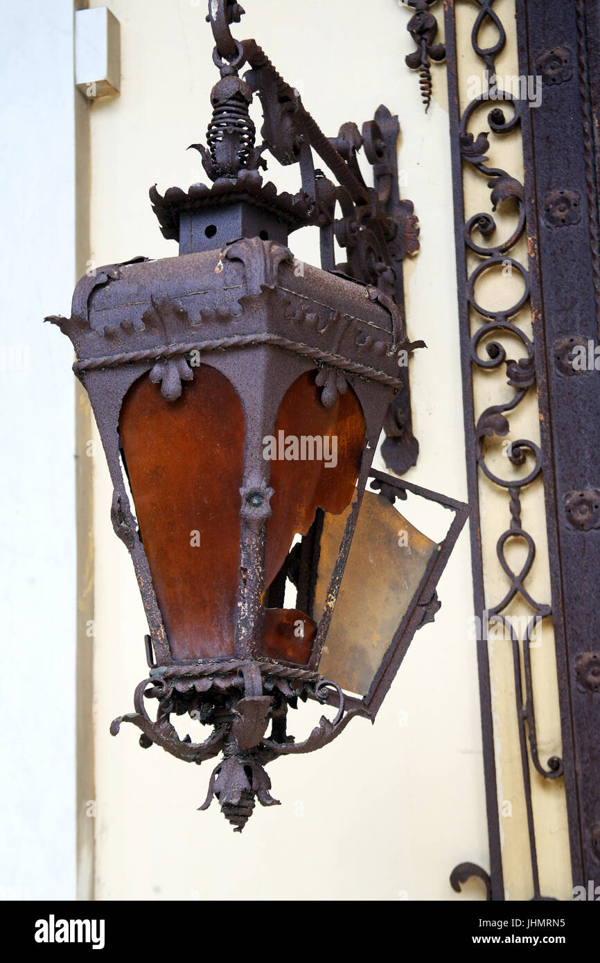 Arcades of Zagreb's main cemetery Mirogoj,candle lamp,Croatia,Europe,1 Stock Photo