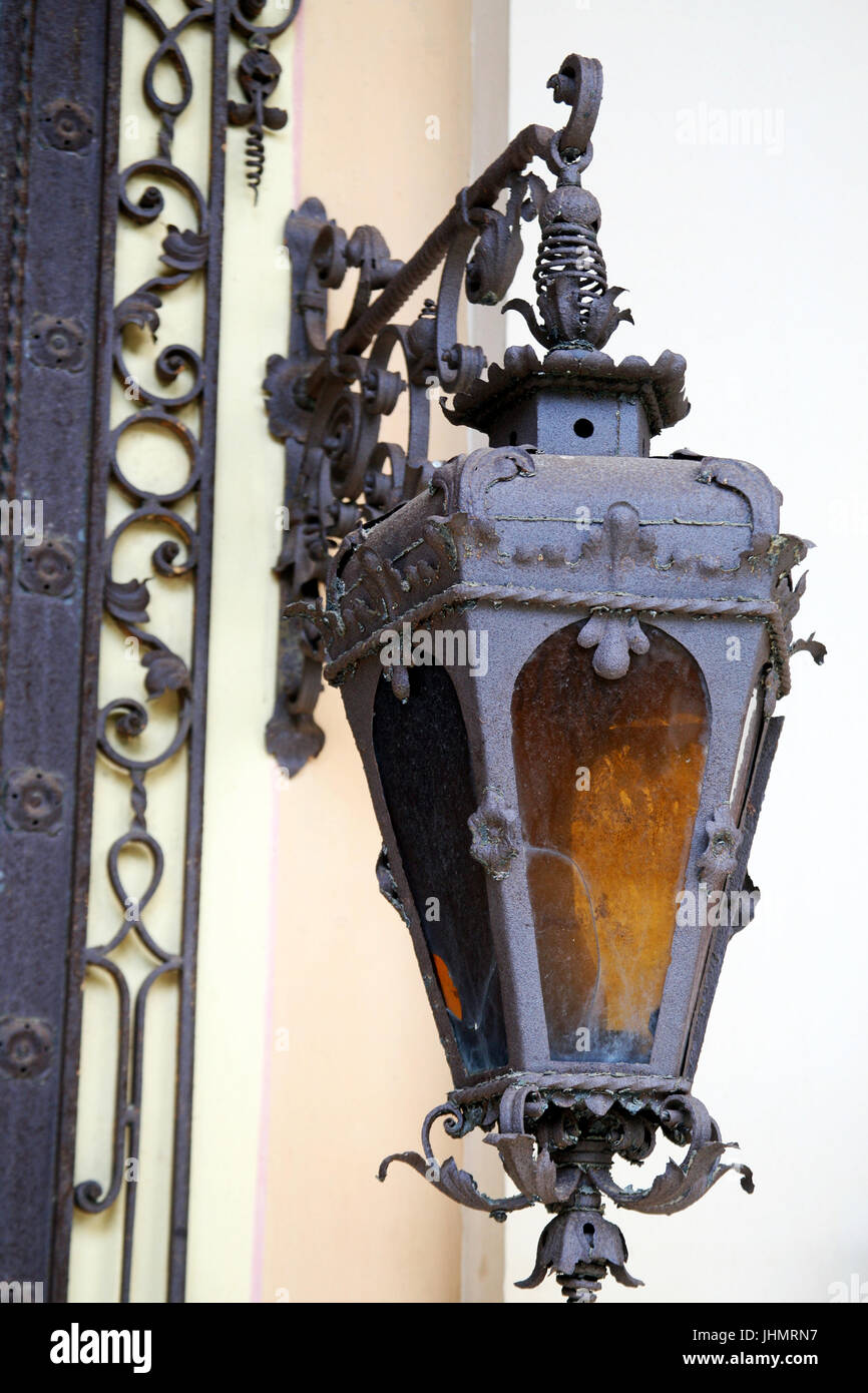 Arcades of Zagreb's main cemetery Mirogoj,candle lamp,Croatia,Europe,2 Stock Photo