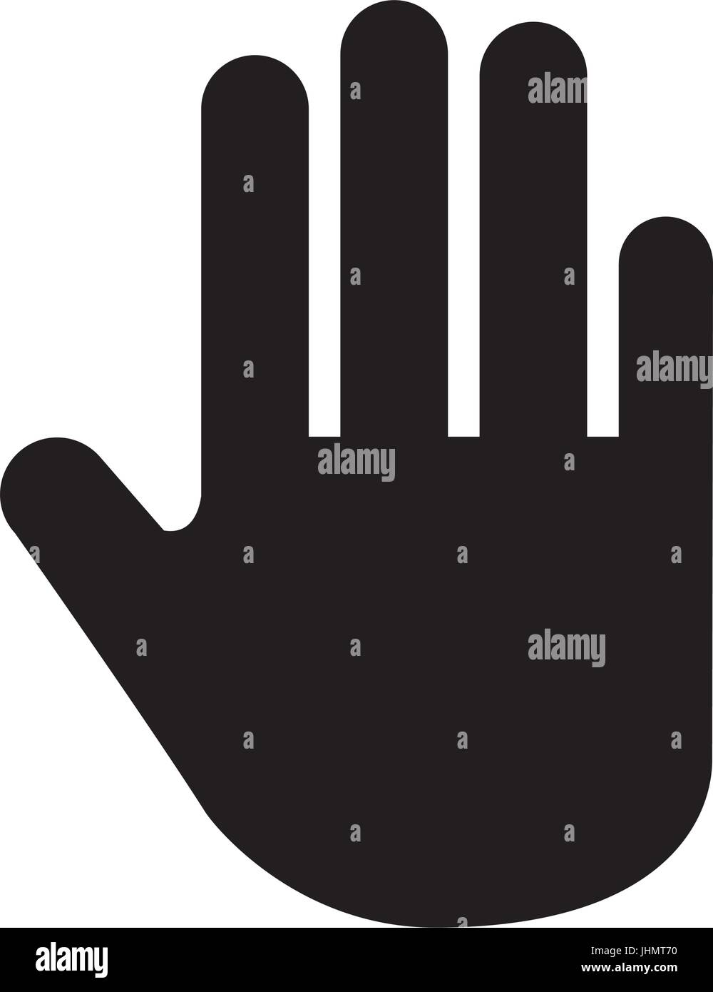 hand human stop icon Stock Vector Image & Art - Alamy