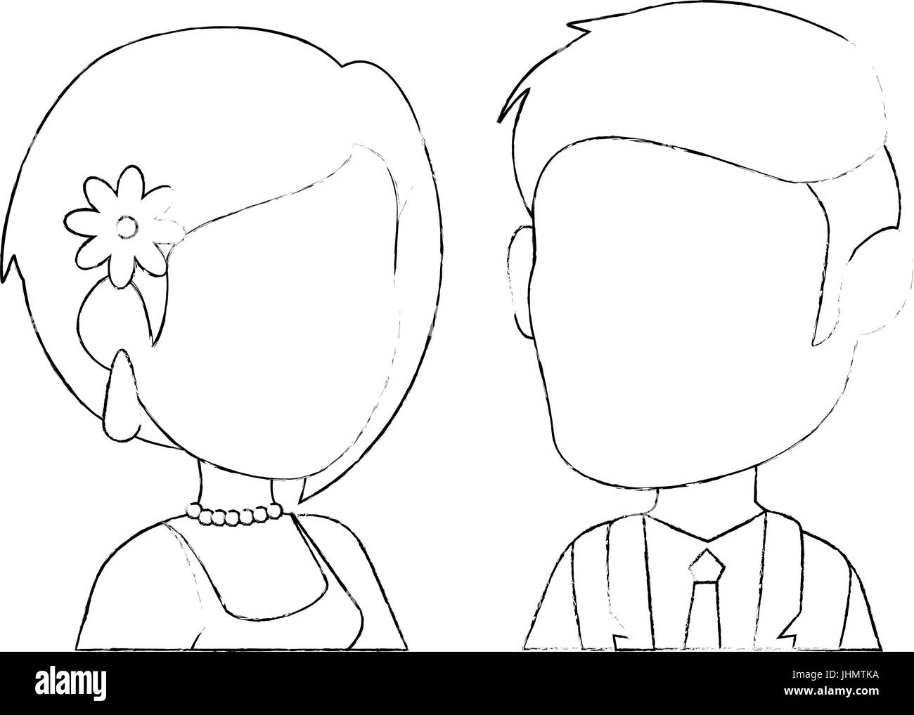 wedding couple icon over white background vector illustration Stock ...