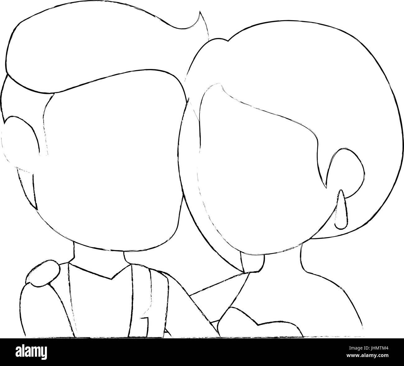 wedding couple icon over white background vector illustration Stock ...