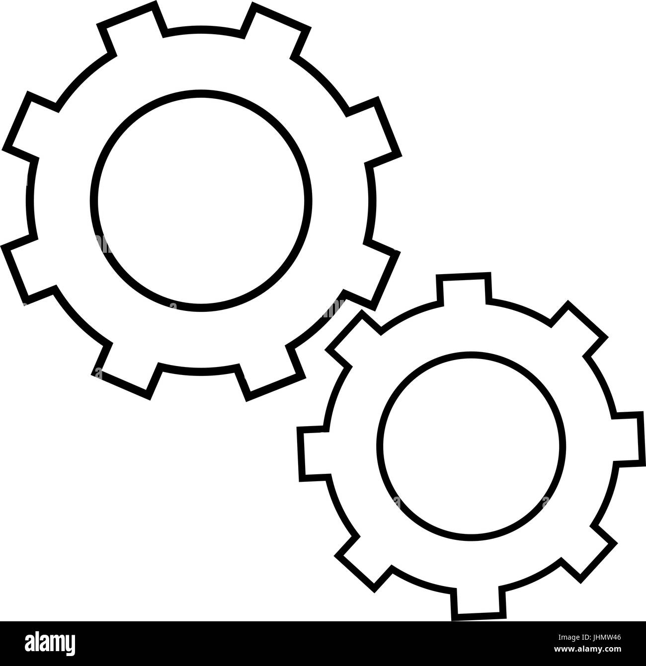 gear wheel icon Stock Vector Image & Art - Alamy