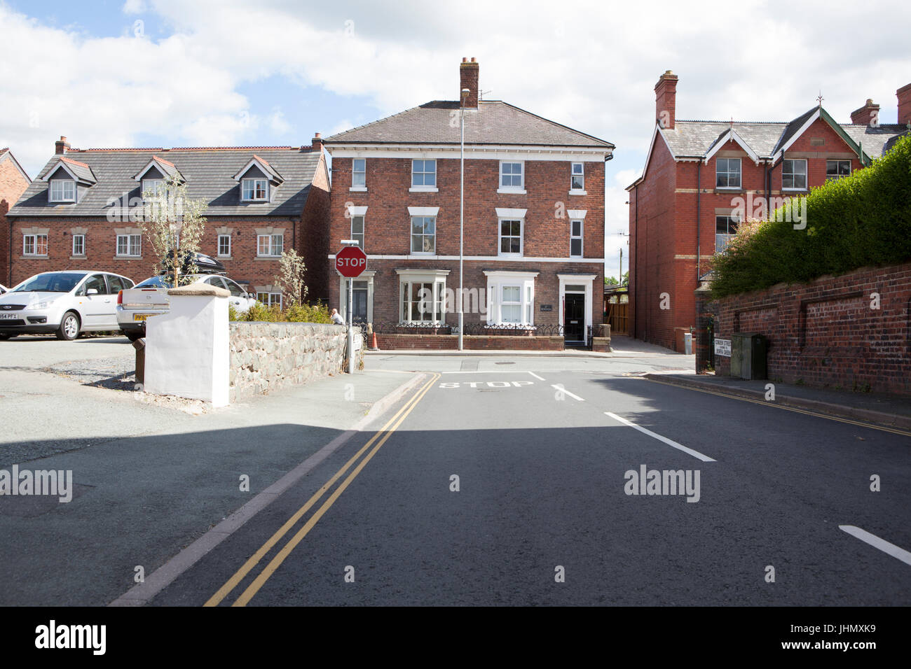 Housing in Welshpool, Powys in Wales. United Kingdom Stock Photo Alamy