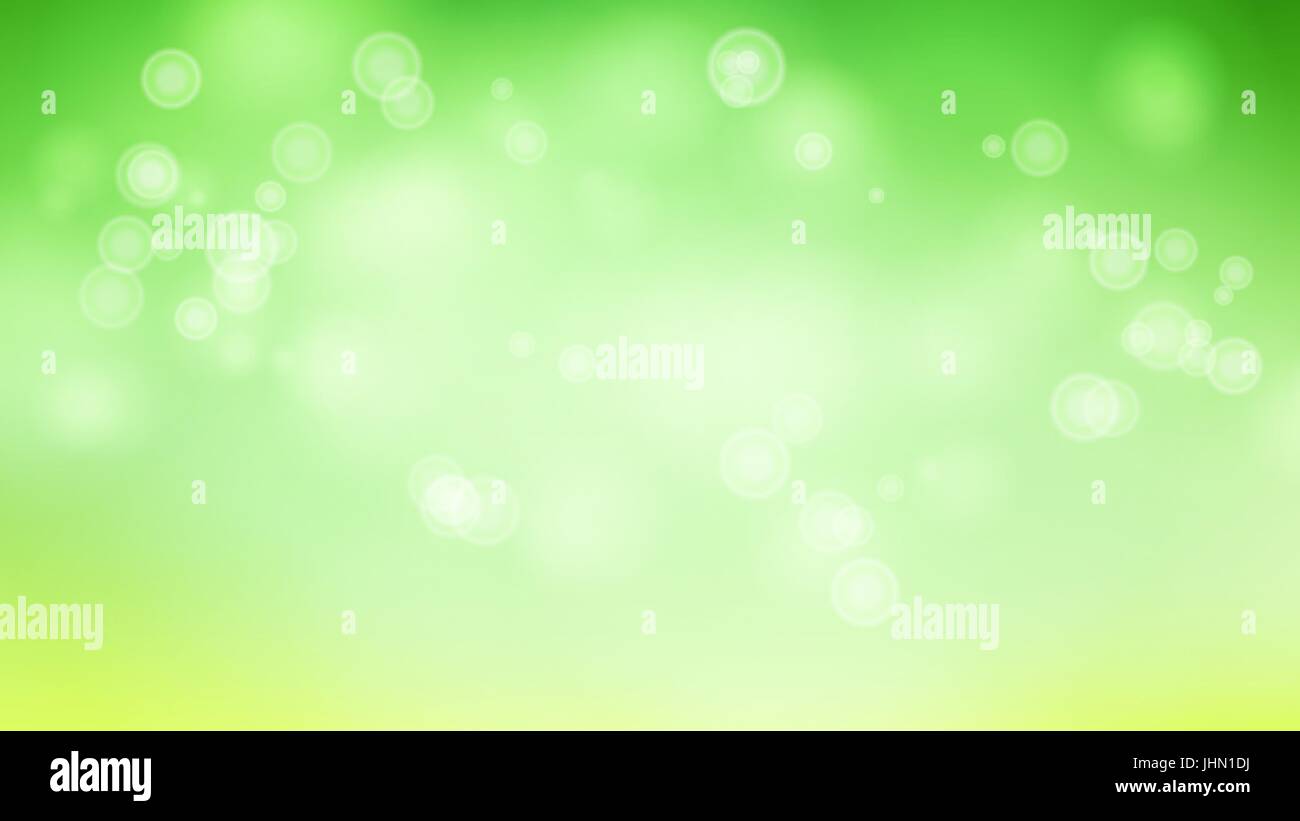 Blur Abstract Image With Shining Lights Vector. Green Bokeh Background ...