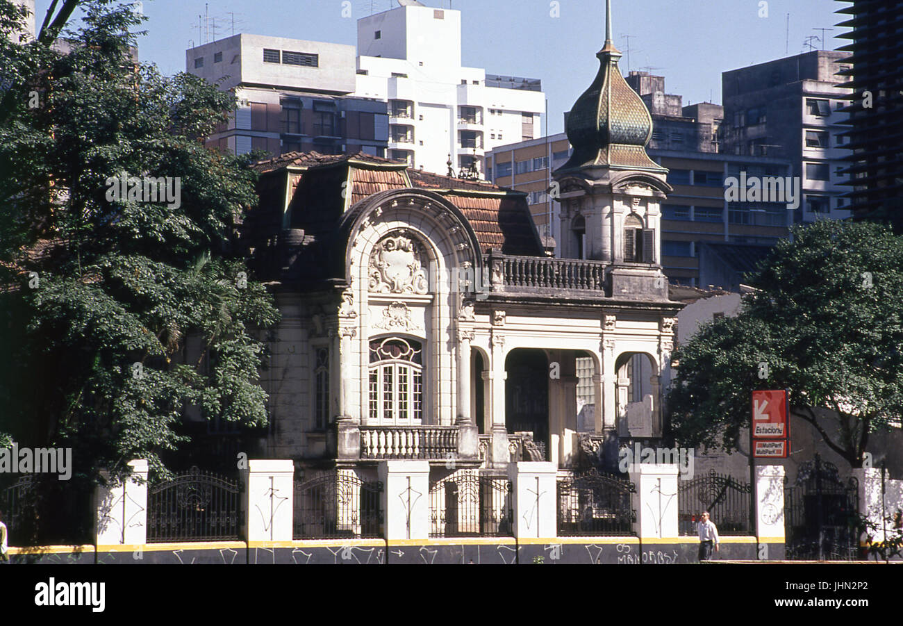 Paulista Avenue; Big House No. 1900 São Paulo; SP; Brazil Stock Photo