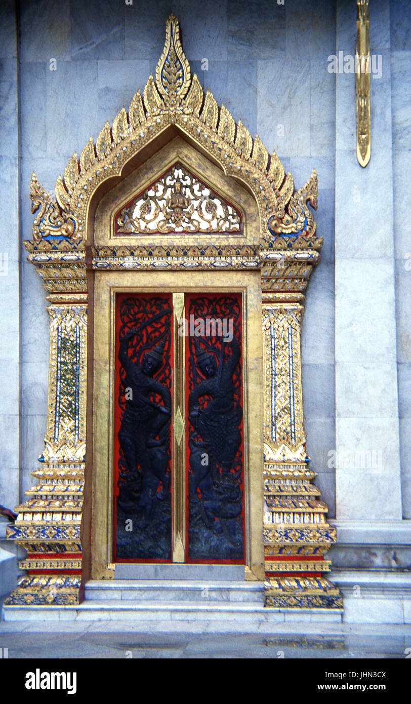 Wat Po; Main entrance; Bangkok; Thailand Stock Photo
