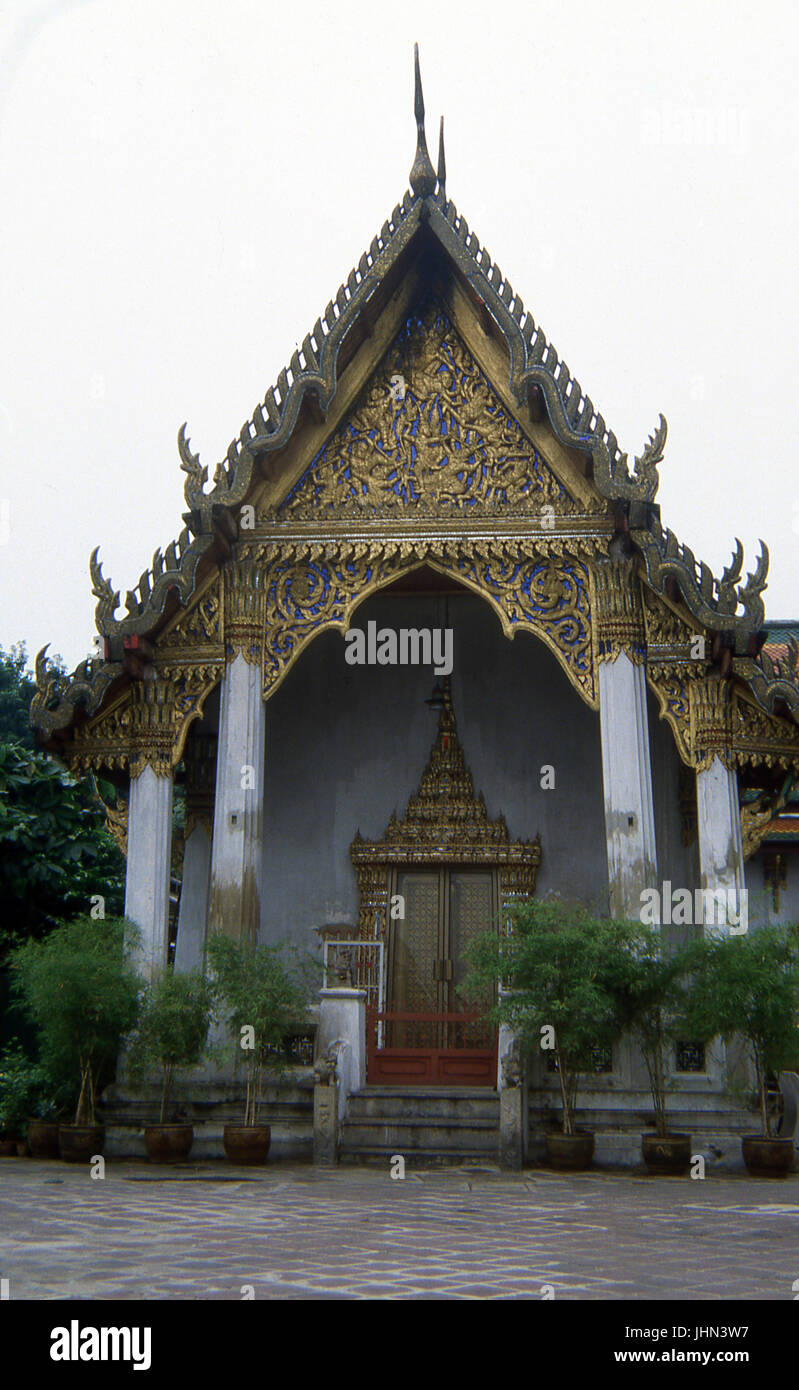 Wat Benchamabophit; Marble temple; surroundings; Bangkok; Thailand Stock Photo