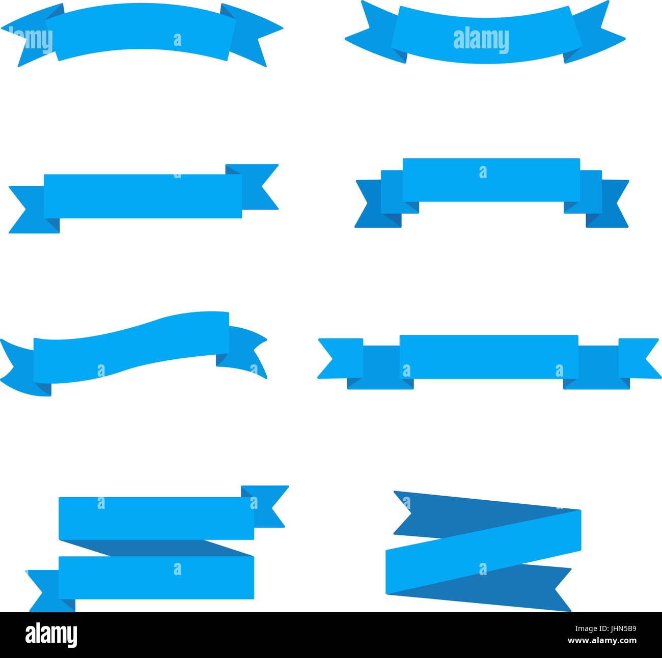 Ribbons in flat style Stock Vector Image & Art - Alamy