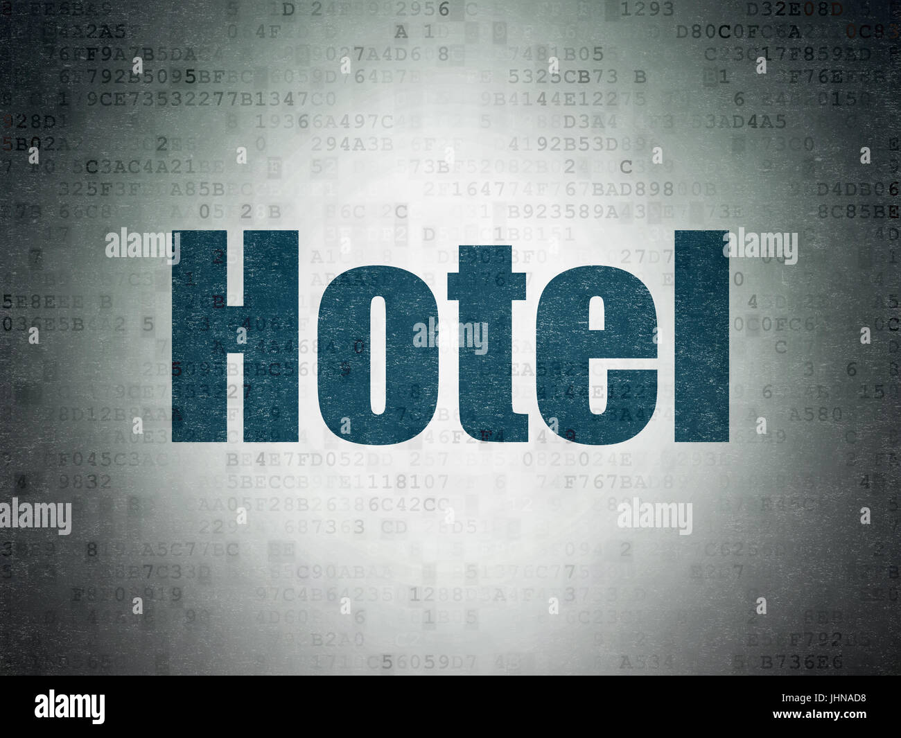 Travel concept: Hotel on Digital Data Paper background Stock Photo - Alamy