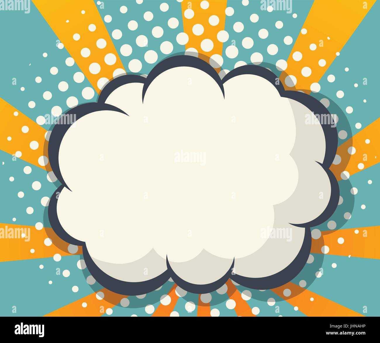 abstract blank speech bubble comic book, pop art for background vector ...