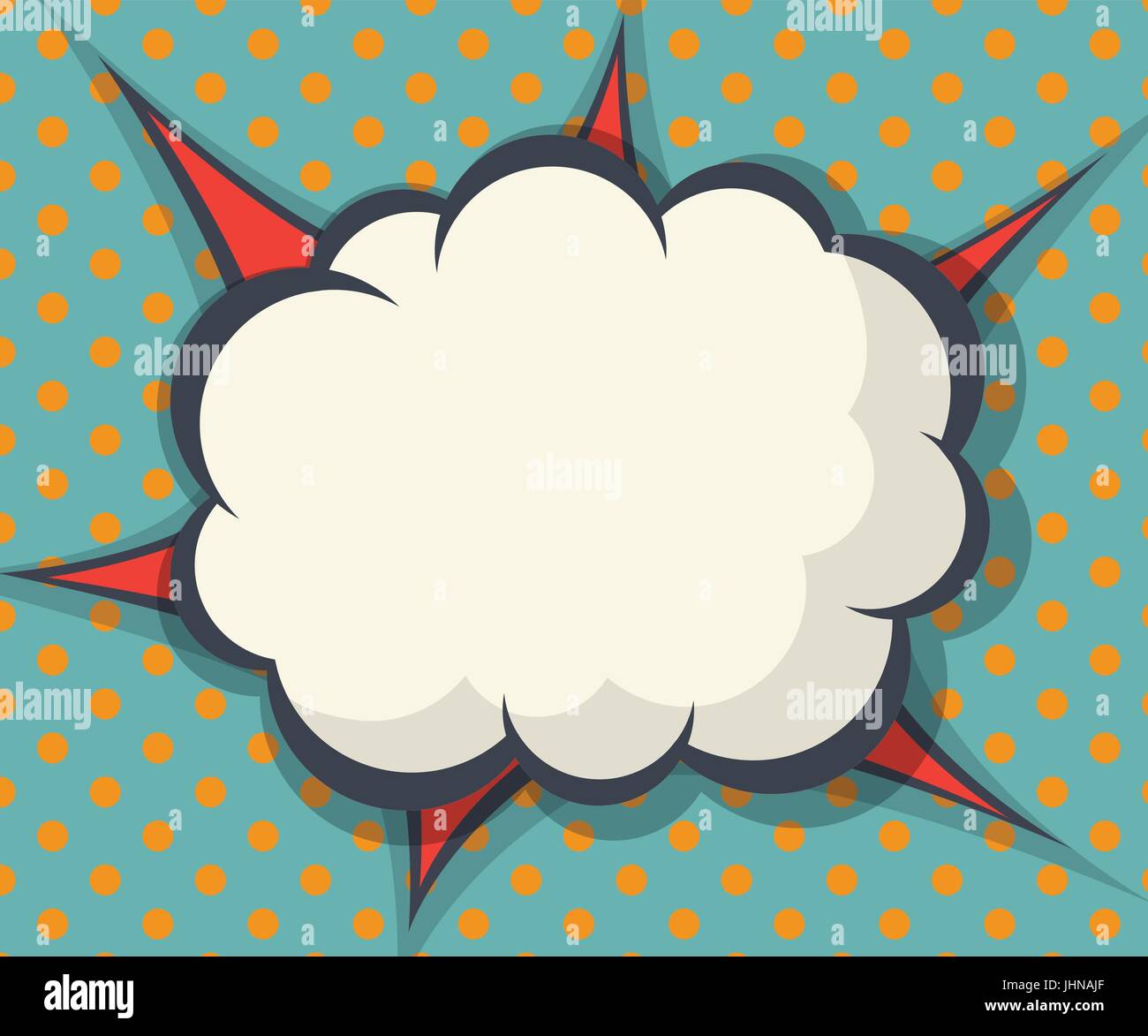 abstract blank speech bubble comic book, pop art for background vector ...