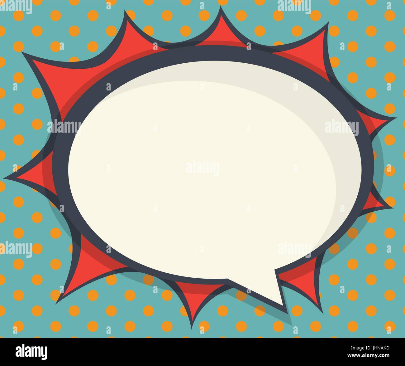Abstract Blank Speech Bubble Comic Book Pop Art For Background