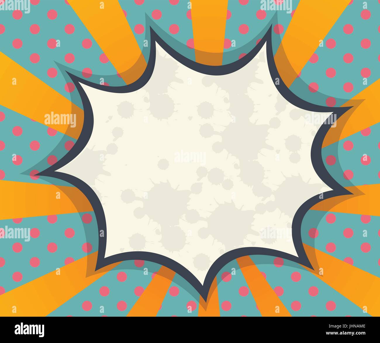 abstract blank speech bubble comic book, pop art for background vector ...