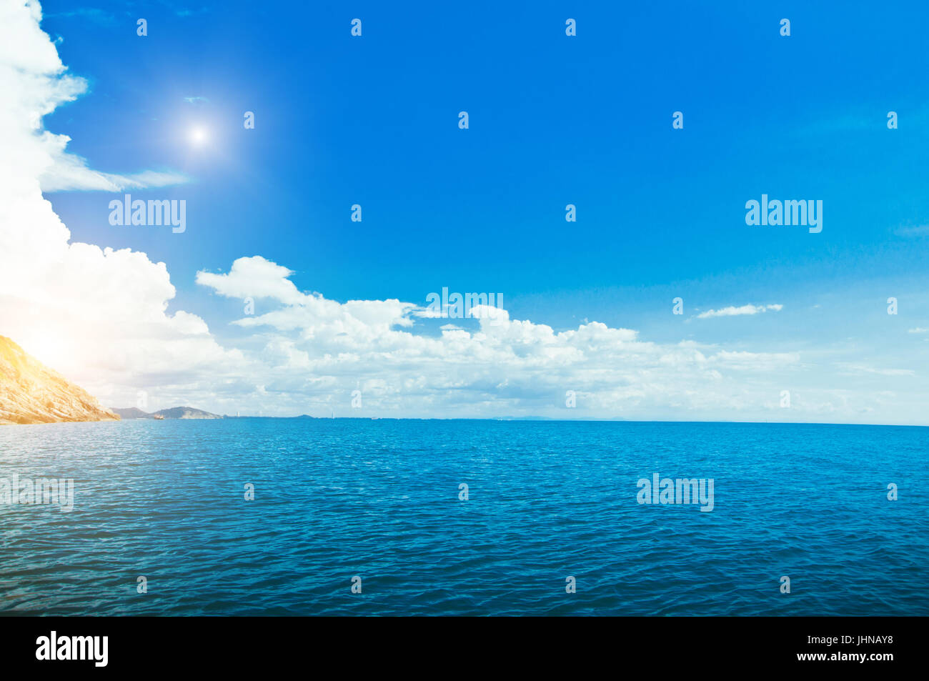 Tropical island and sea Stock Photo - Alamy