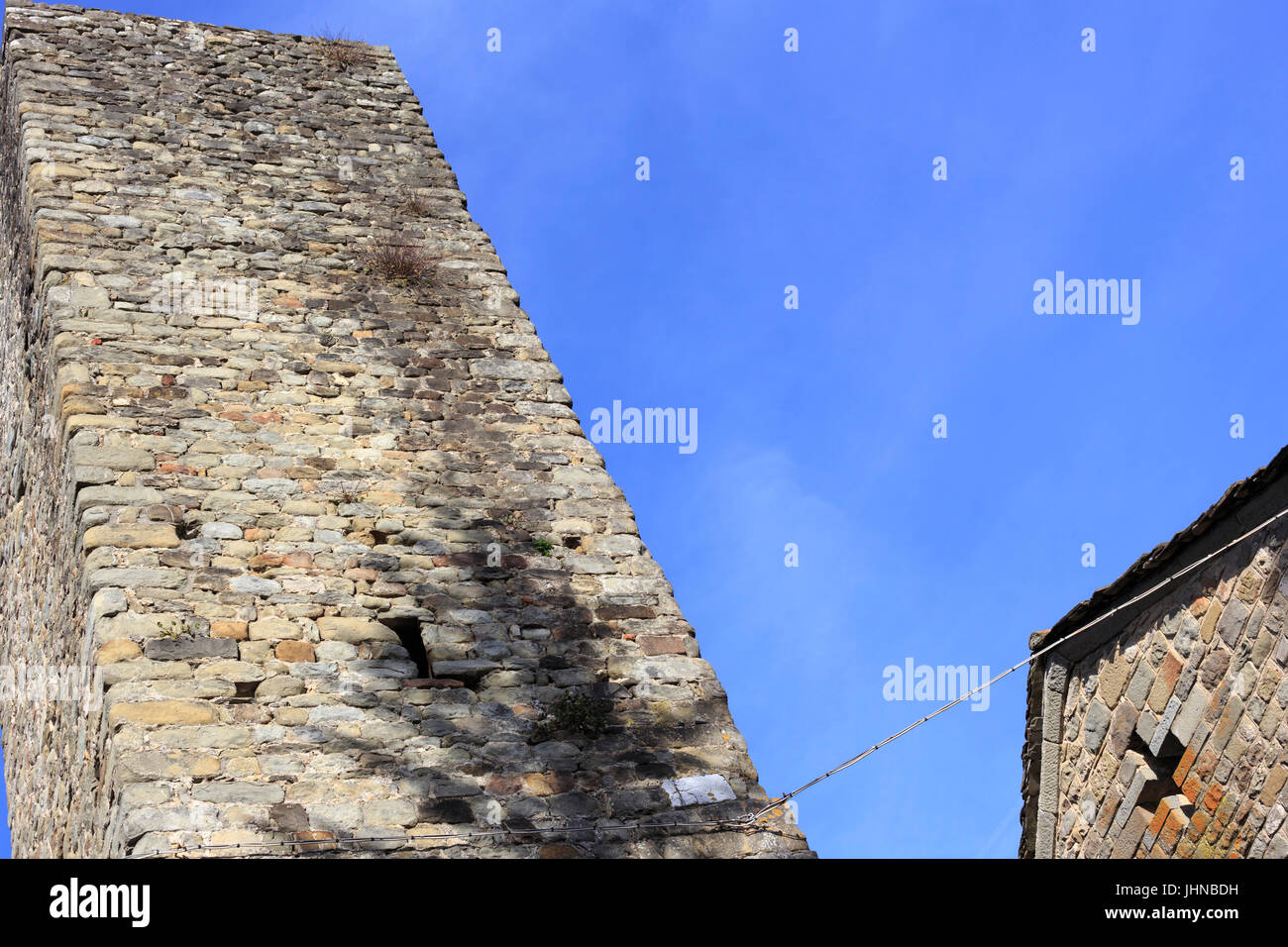Medieval tower details Stock Photo