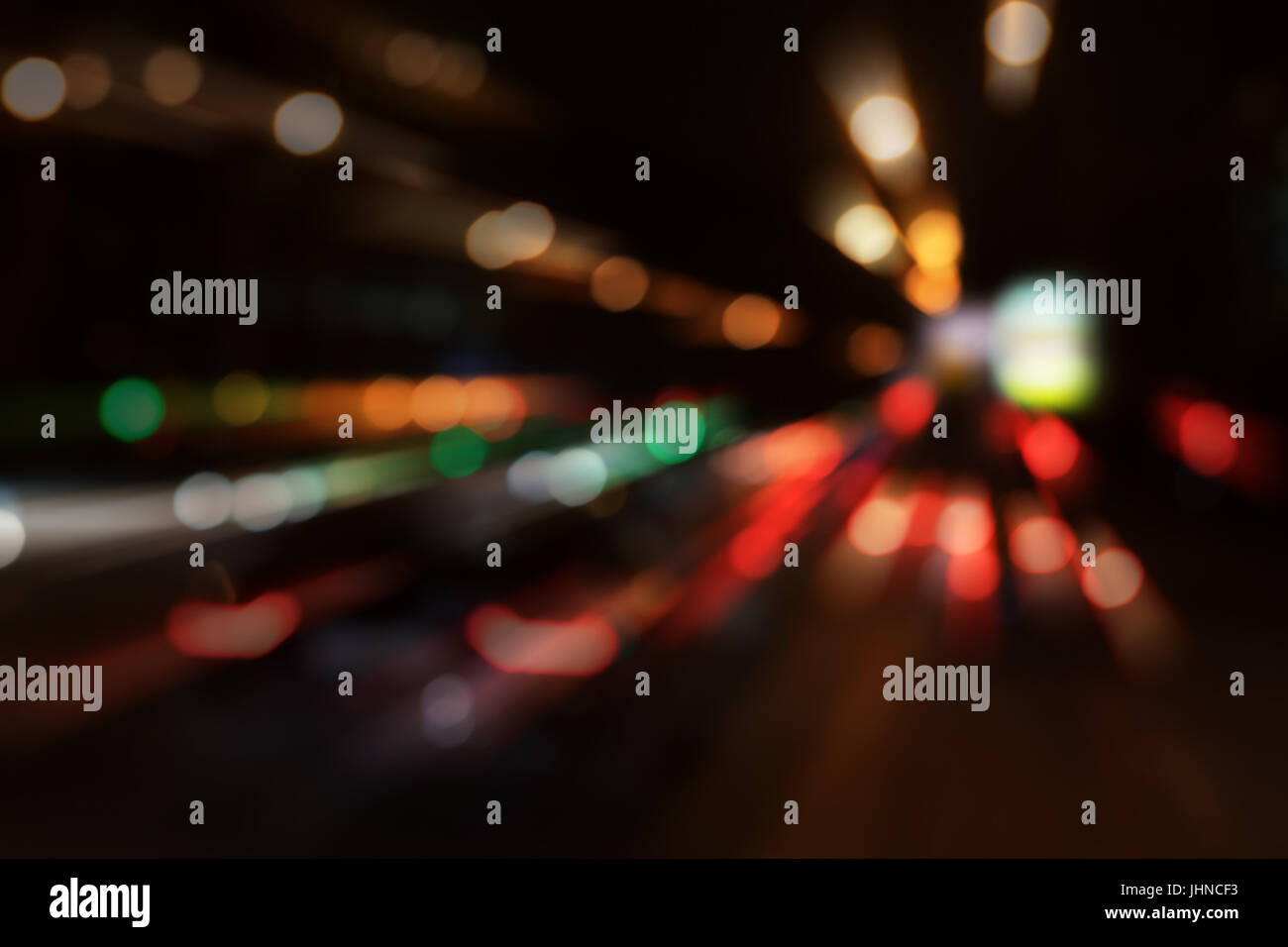 Blur city lights Stock Photo