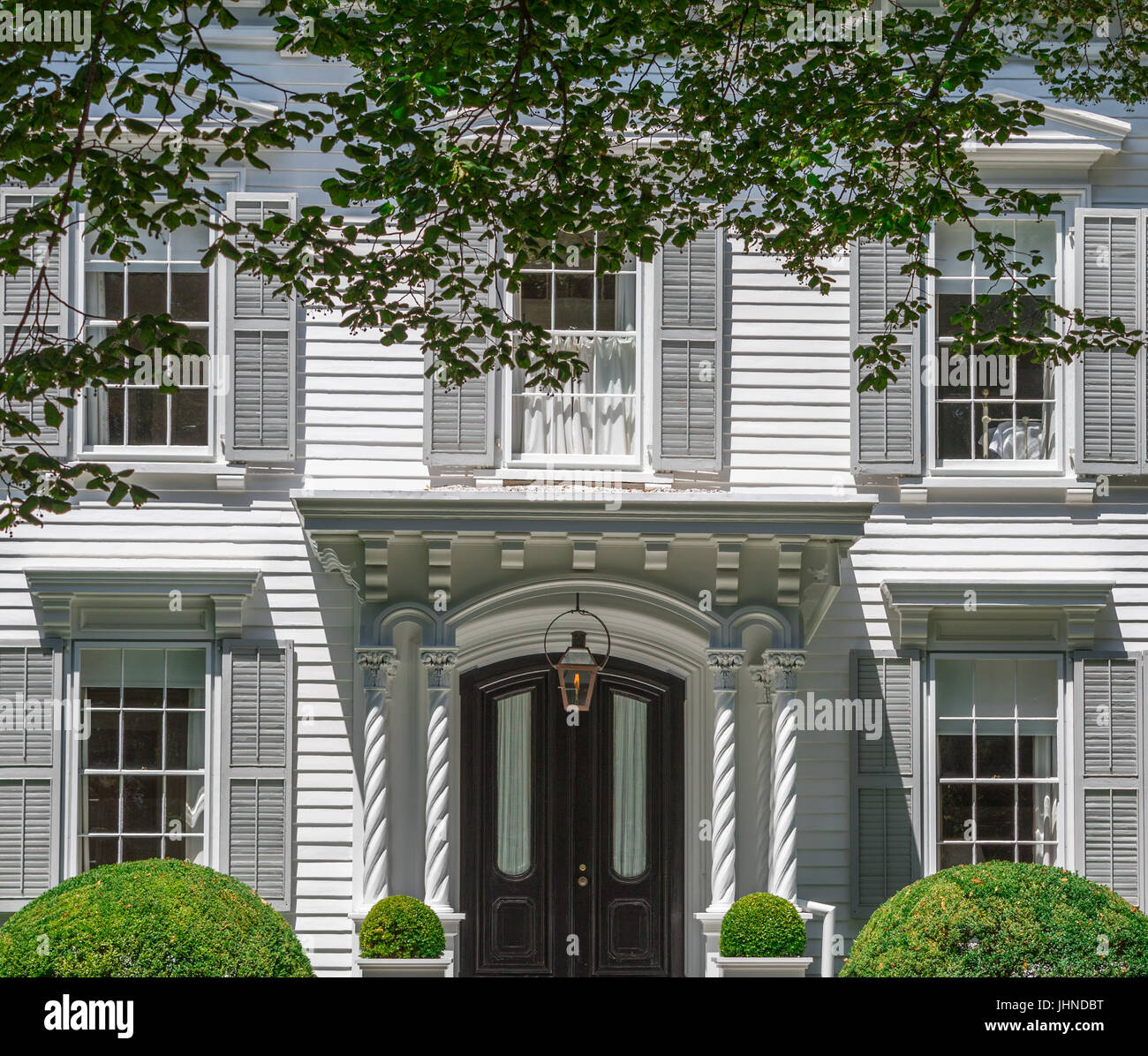detail image of a magnificent sag harbor captains home on main street