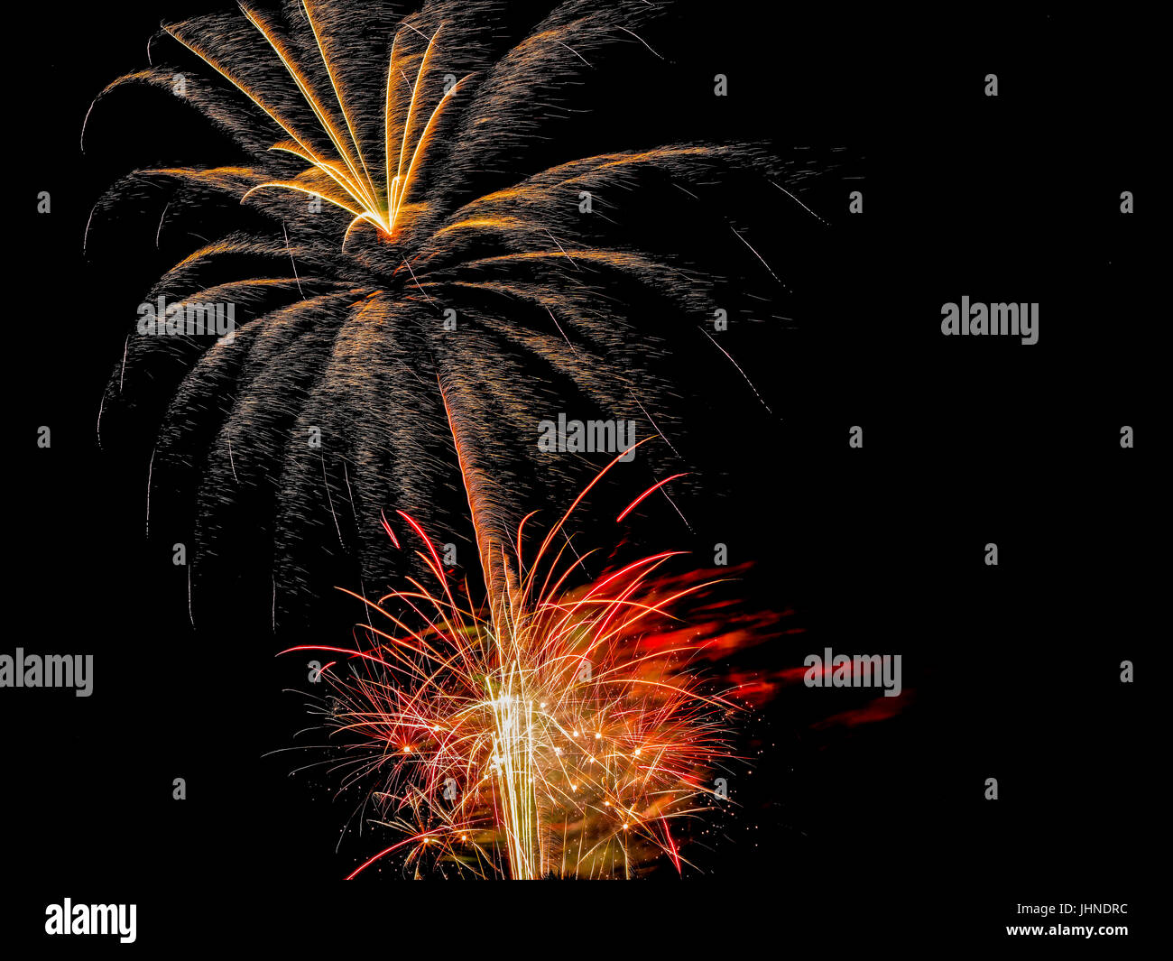 4th of July Fireworks. Miami. Florida. USA Stock Photo Alamy