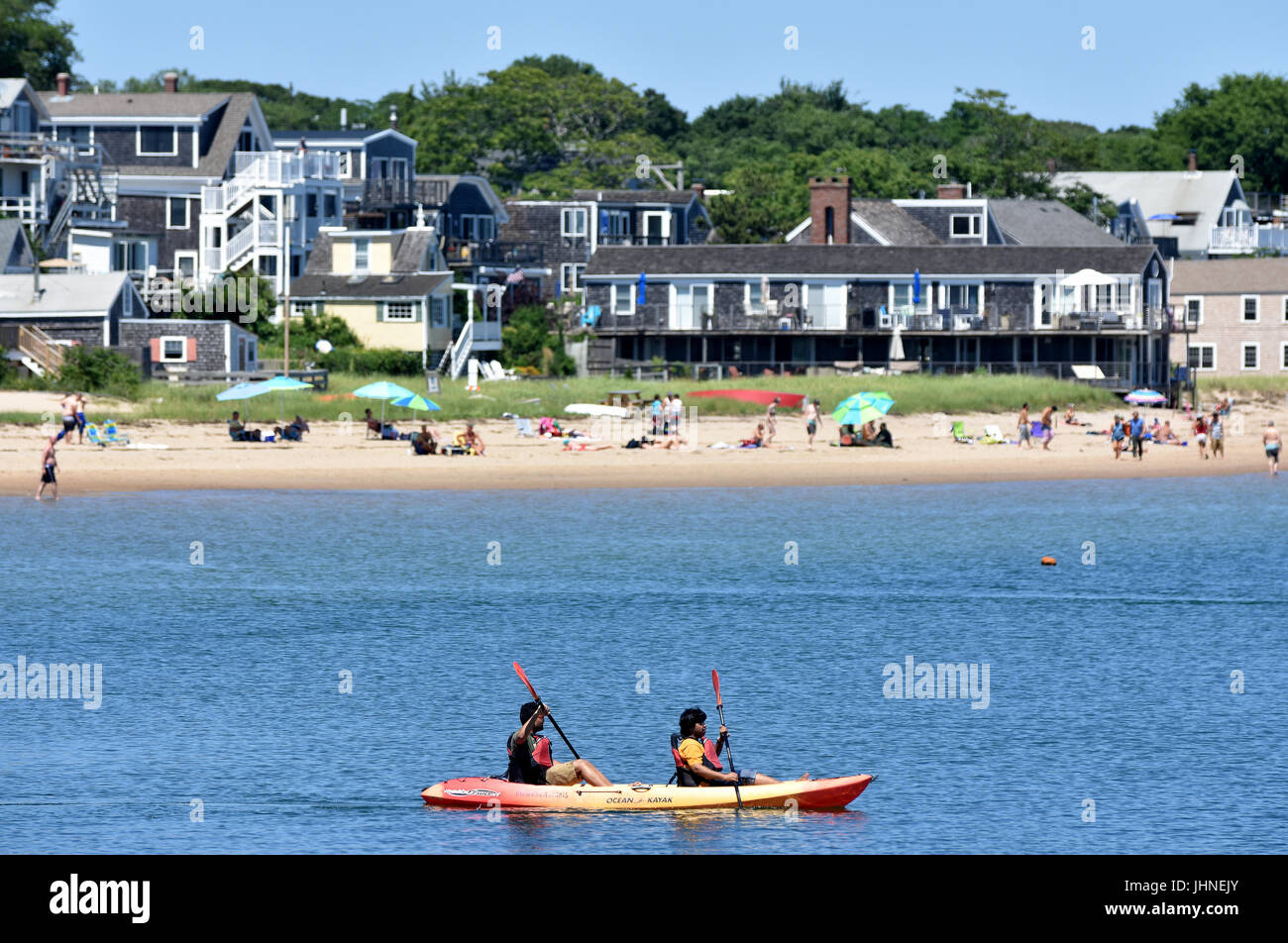Kayakers provincetown hires stock photography and images Alamy