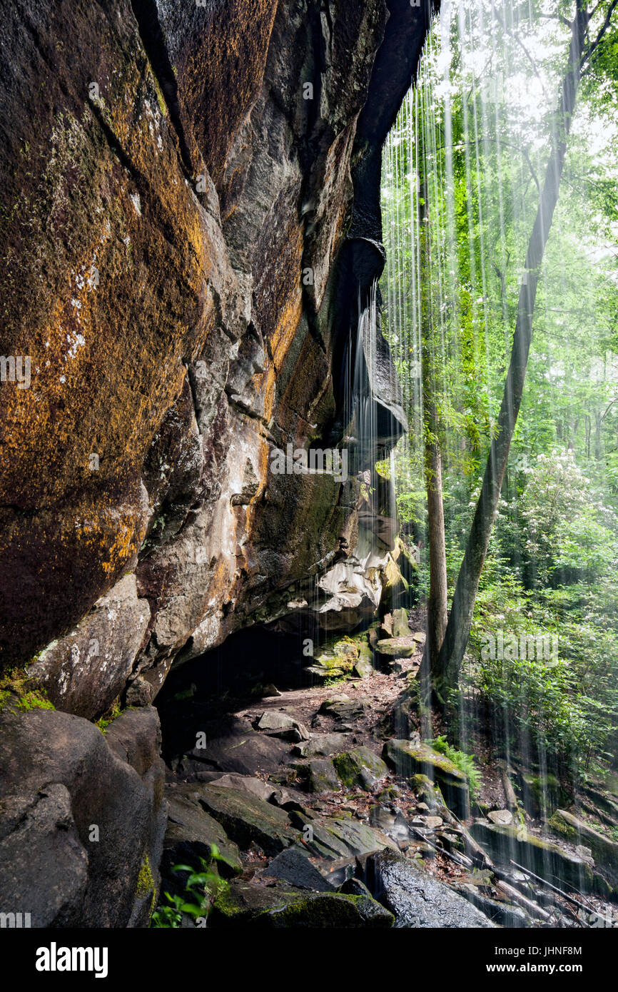 Slick Rock Falls Pisgah National Forest near Brevard, North