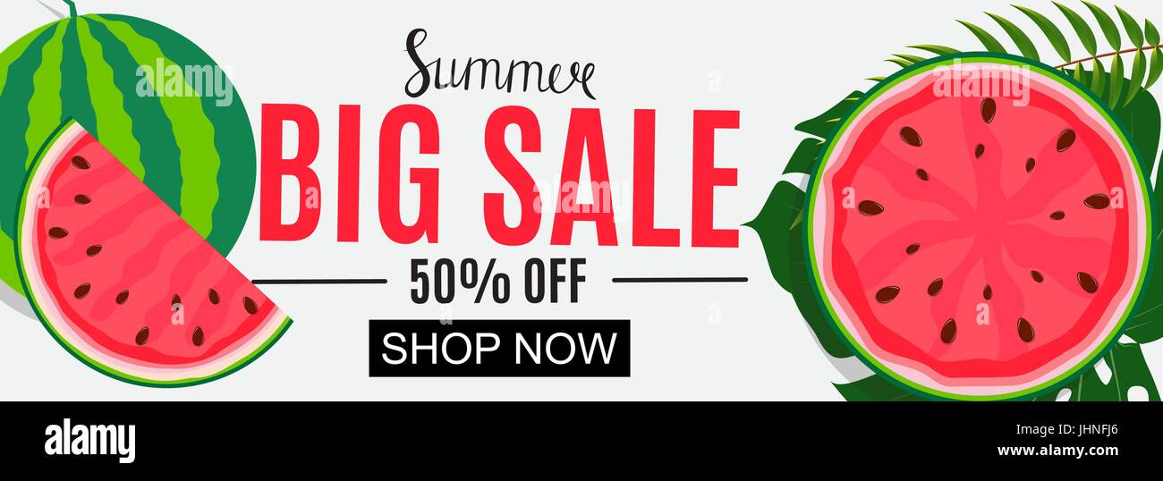 Summer Sale Abstract Banner Background Vector Illustration Stock Vector ...