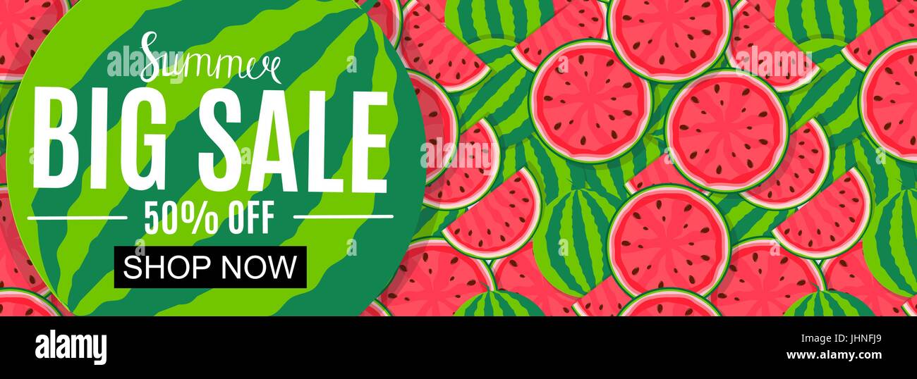 Summer Sale Abstract Banner Background Vector Illustration Stock Vector ...