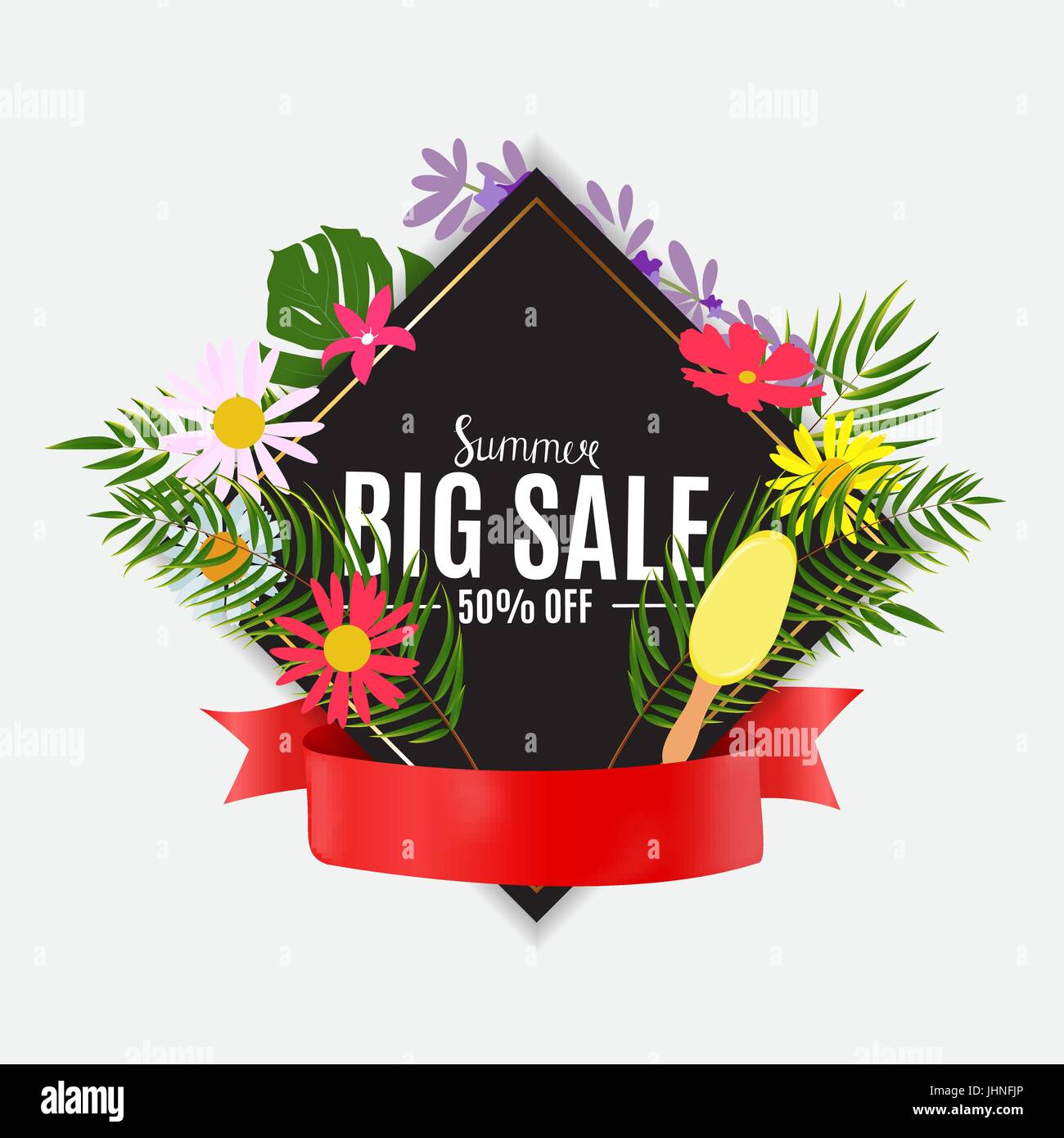 Summer Sale Abstract Background Vector Illustration Stock Vector Image ...
