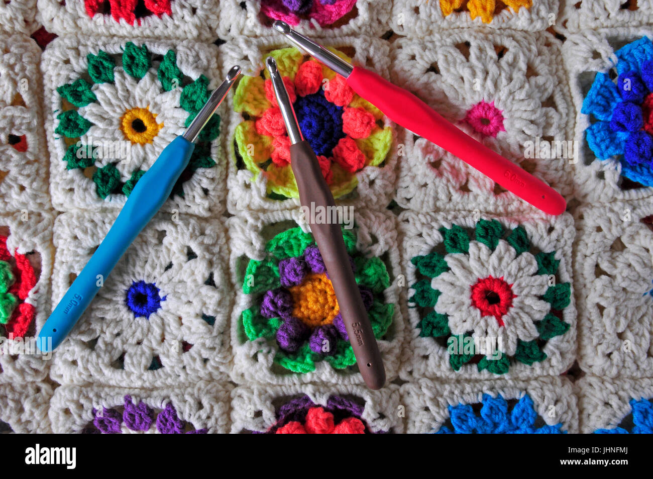 Crochet sample Stock Photo