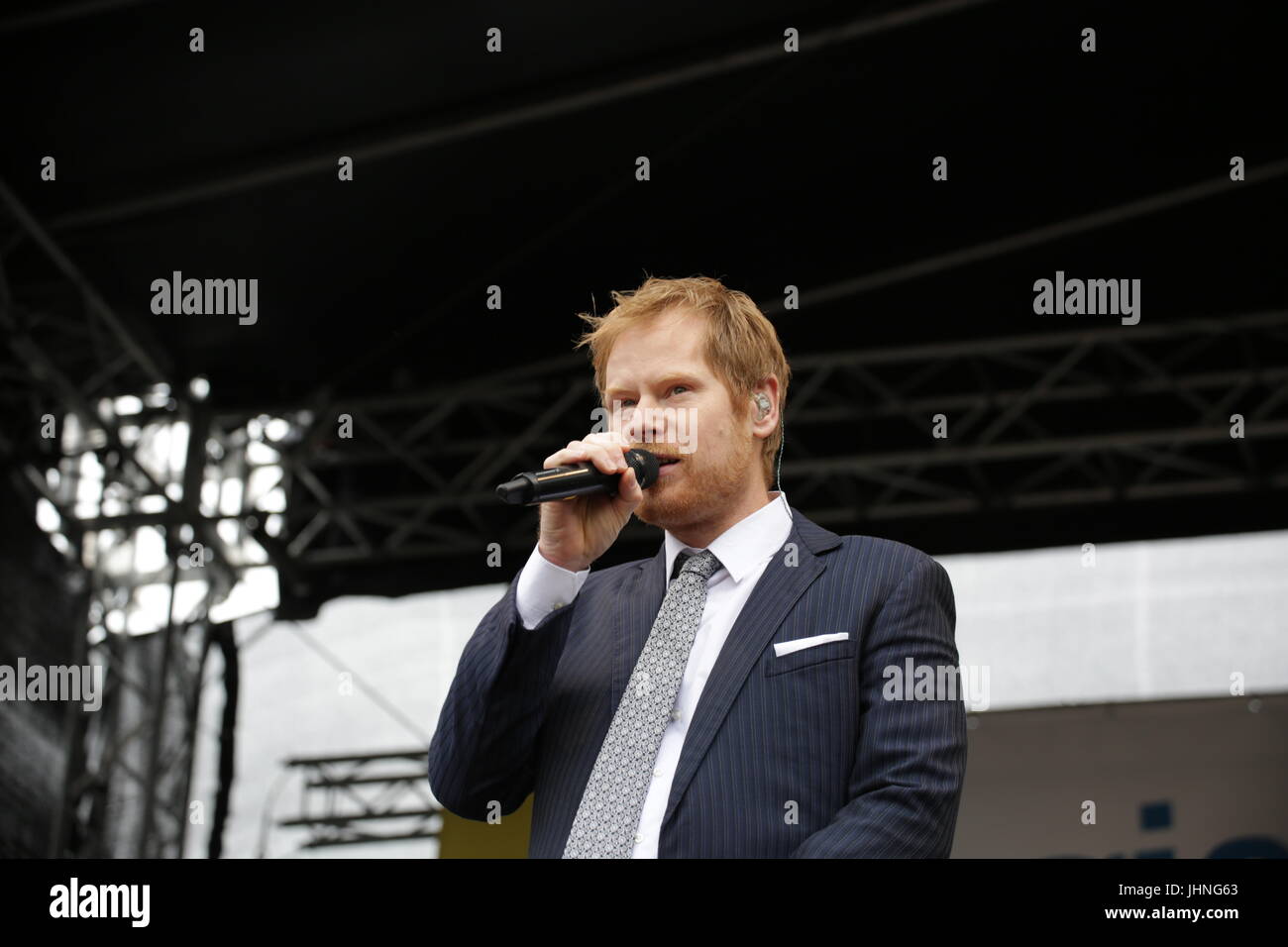 Seeed Singer Band Seeed live on stage during Energeiwende rally Stock Photo - Alamy