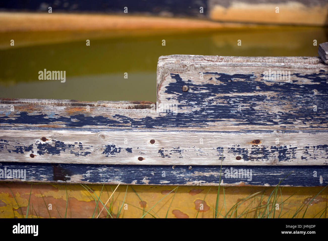 Upturned boat holy island beach hi-res stock photography and images - Alamy