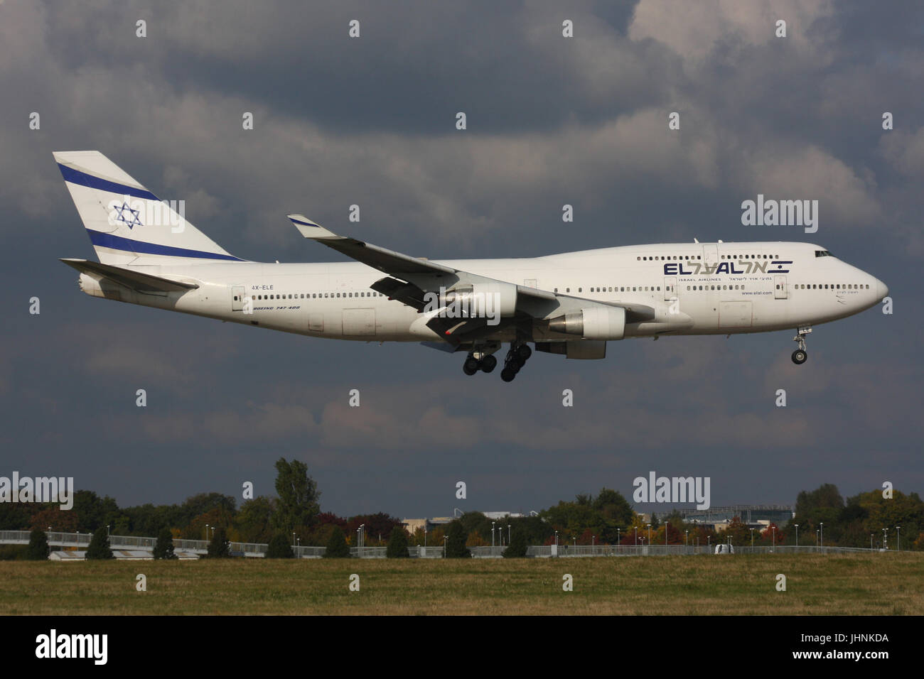 EL AL 747 Stock Photo