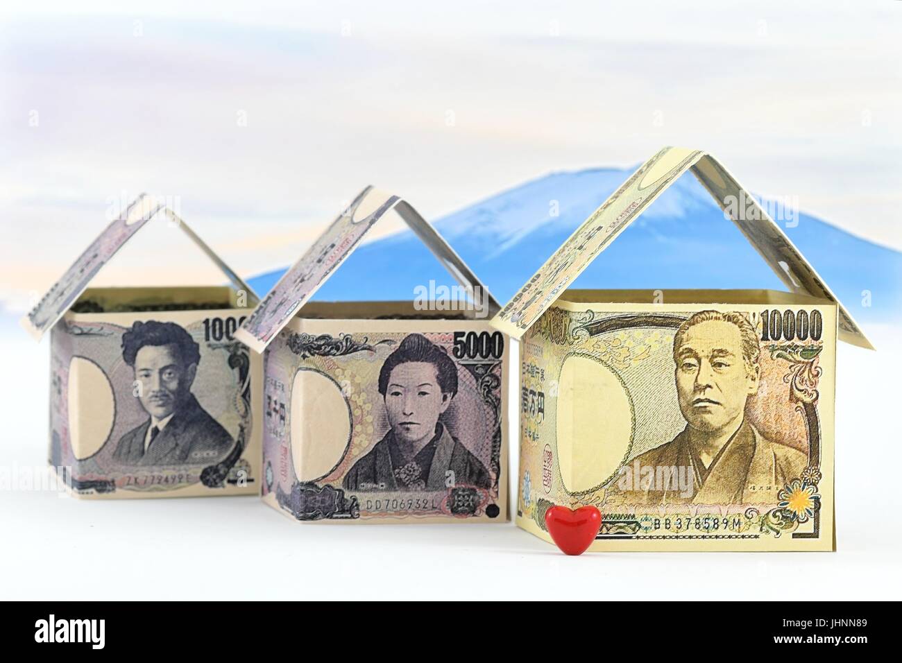Housing Market Investments - Trusted Investments in Japan Stock Photo