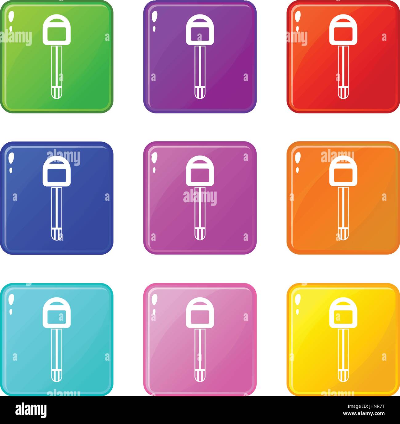 Car key icons 9 set Stock Vector Image & Art - Alamy