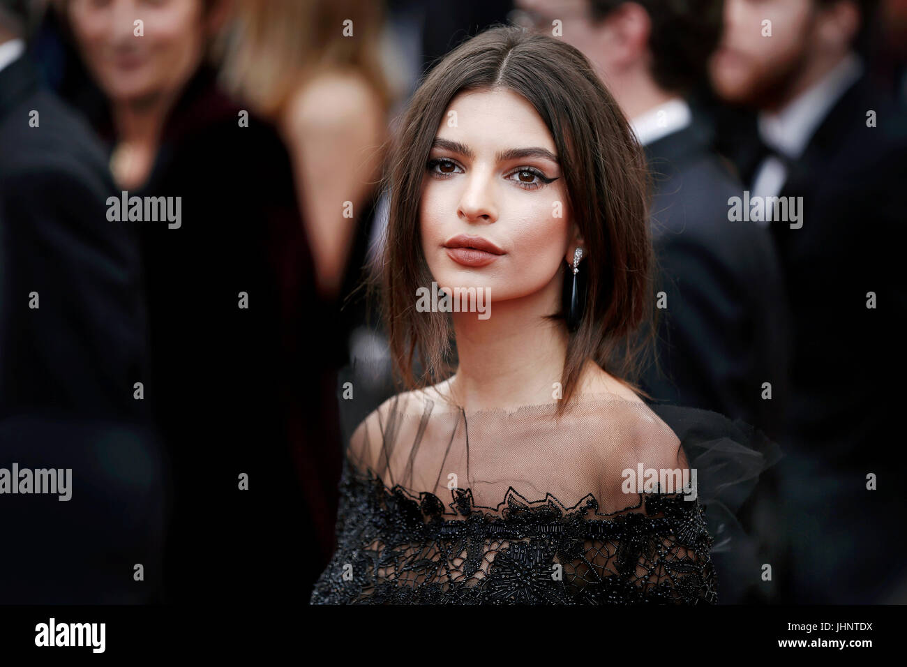 CANNES, FRANCE - MAY 18: Emily Ratajkowski attends the 'Loveless' premiere during the 70th Cannes Film Festival on May 18, 2017 in Cannes, France. Stock Photo