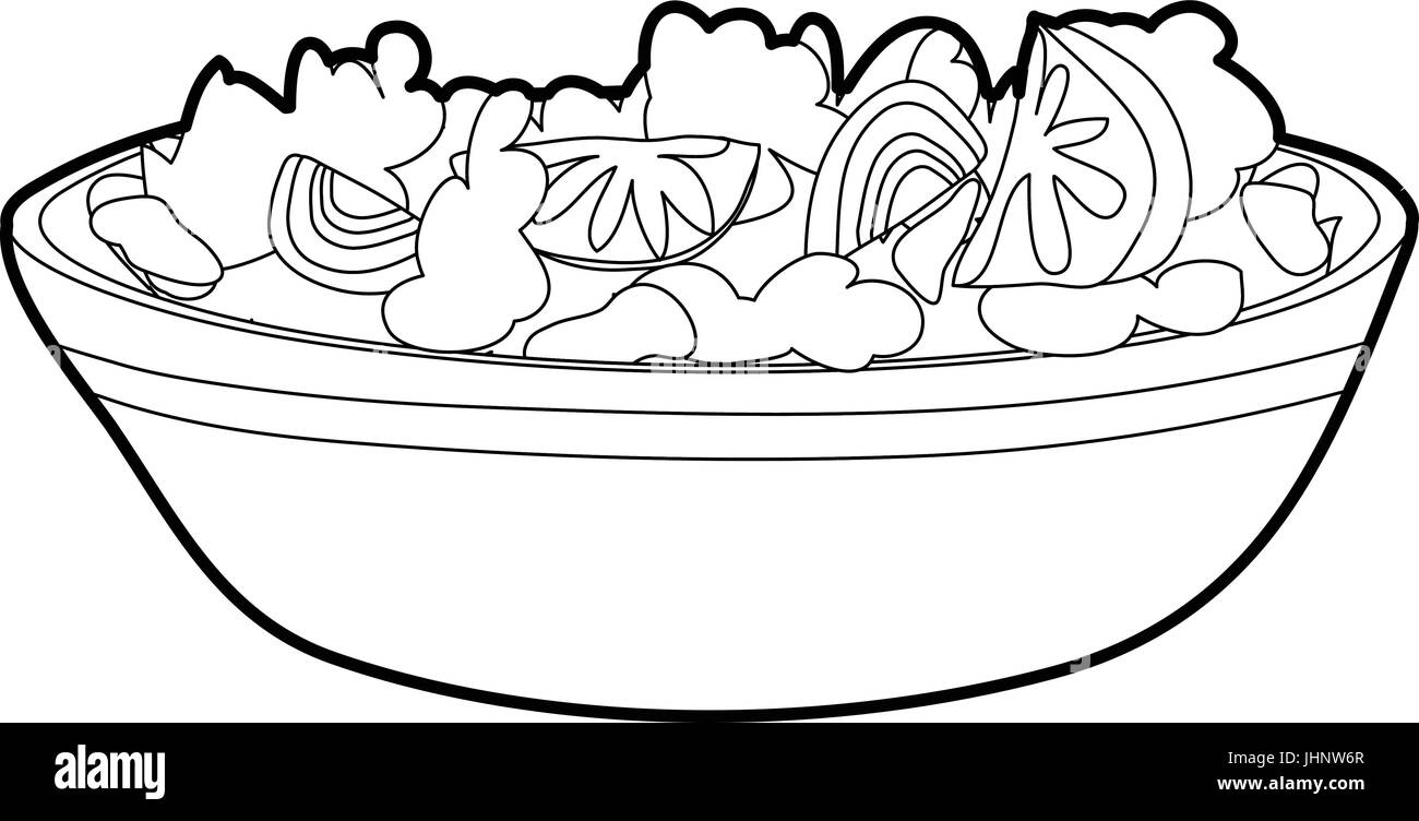 fruit salad clip art black and white