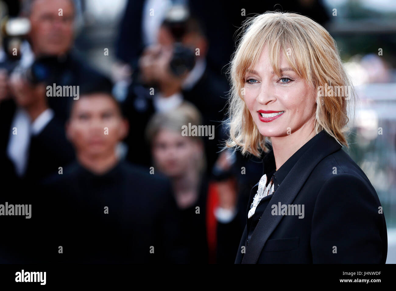CANNES, FRANCE - MAY 27: Uma Thurman attends the 'Based On A True Story