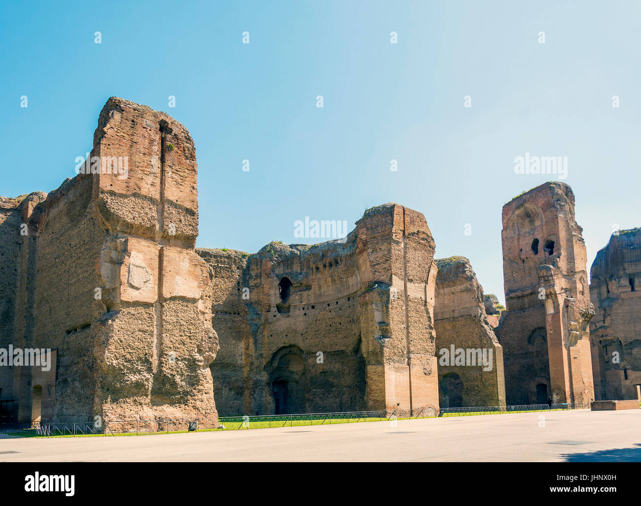 Baths of Caracalla, ancient ruins of roman public thermae built by Emperor Caracalla in Rome